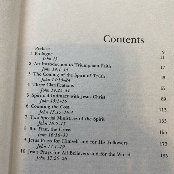 EUC The Farewell Discourse and Final Prayer of Jesus Hard Back Book - Picture 2 of 5